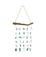 11205 - Wall Hanger-Sea Glass 12x12"-Blue, Green, White