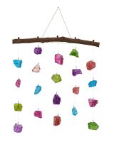 11208 - Multicolor Sea Glass Wall Hanger 12x12"