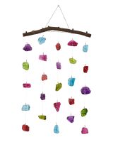 11209 - Multicolor Sea Glass Wall Hanger 12x18"