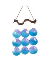 11215 - Painted Twilight Moon Shell Chime 10x10"