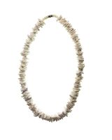 111418 - White Chip 16" w/ Metal Clasp