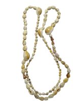 1690-18 - Nassa & Annulus Lei Necklace 36"
