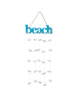 1877 - Beach Sign w/ Shells 8x21"