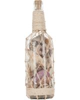2051 - Shells in Abaca Net Bottle 3x11"