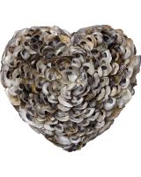 4731 - Oyster Shell Decorative Heart 11x10"