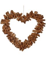 641414 - Driftwood Heart Wreath 14"