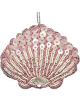 651308 - Scallop Coral MOP & Beads Ornament