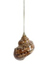 6562 - Turbo Petholatus 2-2.5" Gold Cap Ornament