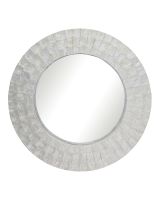 6986 - Natural Capiz Starburst Round Mirror 24x2" (PALLET ONLY)