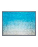 6991 - Capiz Shell Sea Blue Ombre Wall Art 43x32x1" (PALLET ONLY)