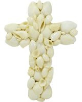 7056 - White Shell Cross 8"