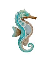 750502 - Seahorse Metal & Capiz LED Night Light 7"