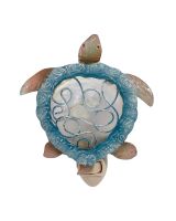 750802 - Sea Turtle Metal & Capiz LED Night Light 5.5"