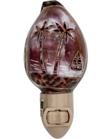 758602 - Carved Palm Tree LED Night Light