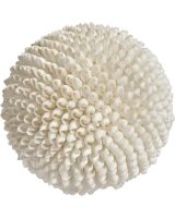 8384 - White Bubble Shell Orb 10"
