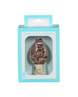 859502 - Carved Cowrie Owl Boxed LED Night Light