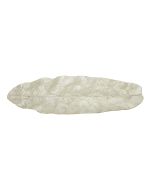 6941 - Leaf Shaped Ivory Capiz Tray 23.6x10.6x1.3"