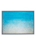 6991 - Capiz Shell Sea Blue Ombre Wall Art 43x32x1" (PALLET ONLY)